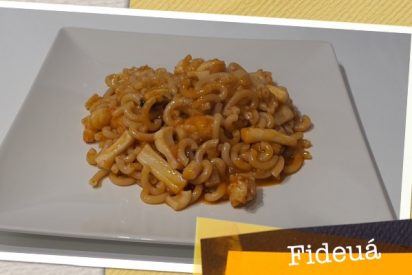 Fideu&aacute; de marisco: la receta casera, paso a paso