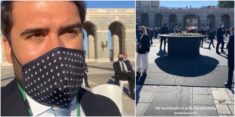 Al cómico influencer Jorge Cremades le meten la del pulpo por ir de turismo al Homenaje de Estado