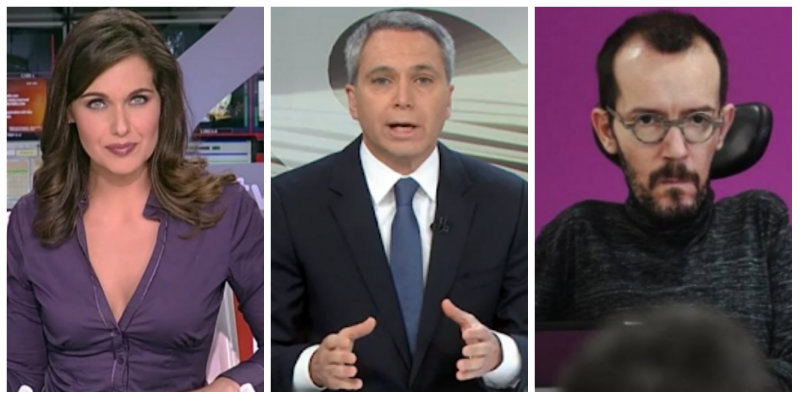 Raquel Mart&iacute;nez (TVE) sale en defensa de un Vicente Vall&eacute;s acosado por Echenique