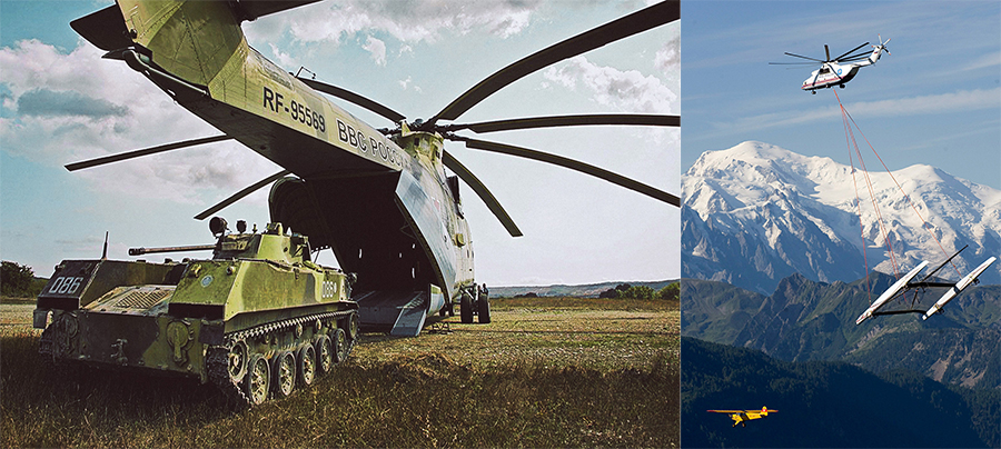 As&iacute; es el helic&oacute;ptero m&aacute;s grande del mundo: mide igual que un Boeing 737 y una vez carg&oacute; un mamut congelado
