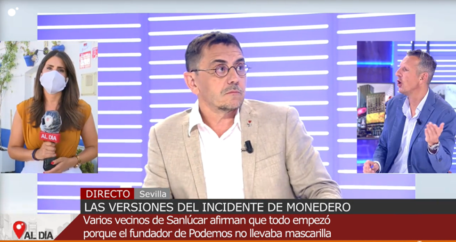 Monedero acosa en directo a una reportera de Cuatro y Joaqu&iacute;n Prat estalla: pelea a gritos y amenaza