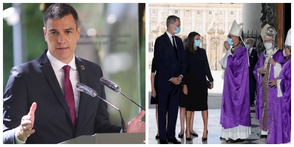 S&aacute;nchez tiene miedo a ser abucheado en las calles: Moncloa lo esconde detr&aacute;s del atril para no dar la cara ante las v&iacute;ctimas