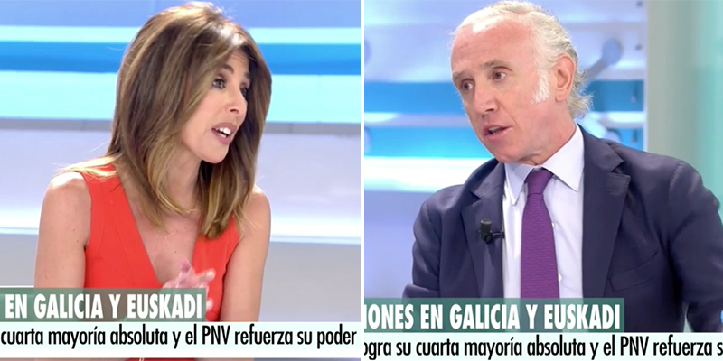 Ana Terradillos monta un escándalo a Eduardo Inda por llamar «presunto delincuente» a Pablo Iglesias