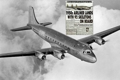 El avión que aterrizó 37 años después con 92 esqueletos a bordo