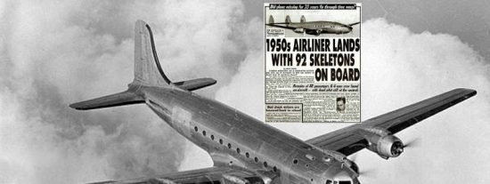 El avión que aterrizó 37 años después con 92 esqueletos a bordo