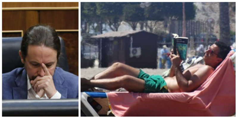 Sánchez, mudo y feliz en su tumbona de Canarias ante el réquiem electoral que se avecina en Unidas Podemos