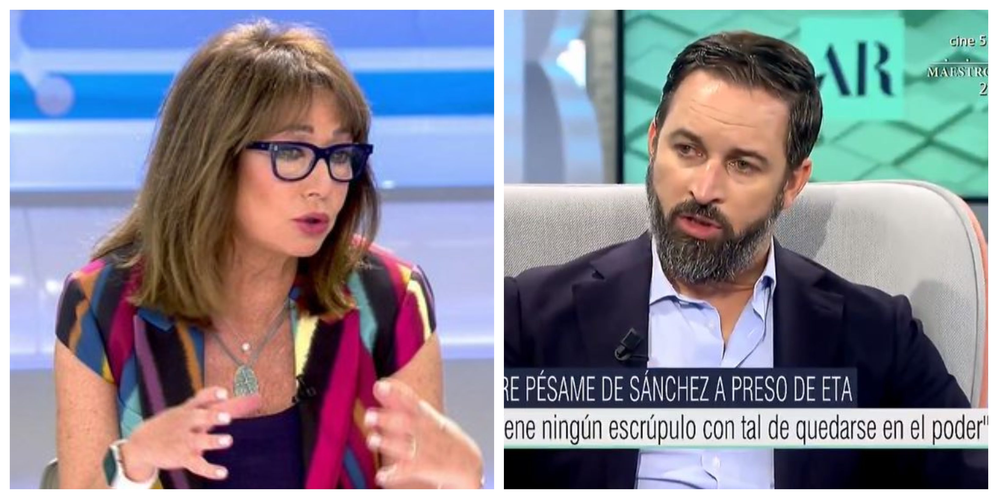 Santiago Abascal a Ana Rosa: "Pedro S&aacute;nchez est&aacute; dispuesto a vender a su madre con tal de seguir en el poder"