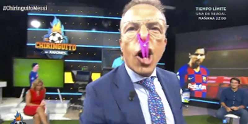 Crist&oacute;bal Soria intenta vengarse del Madrid y sale escaldado: "Messi te ha dado una patada en el 'caqui'"