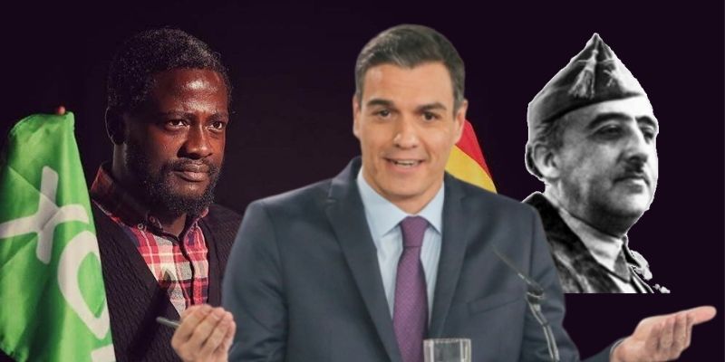 Bertrand Ndongo (VOX) pone patas arribas Twitter al preguntarse si se viv&iacute;a mejor con Franco o con S&aacute;nchez