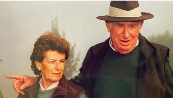 Fabiola Domecq con Tito, su marido