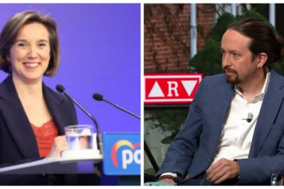 Cuca Gamarra (PP) sobre Pablo Iglesias: "'El coletas' se atusa bien el pelo, pero no trabaja mucho""