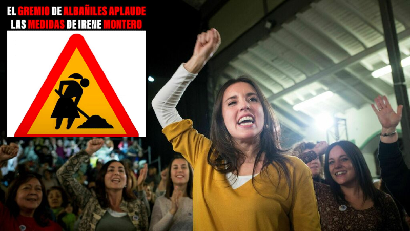 La se&ntilde;al de tr&aacute;fico que se hace viral porque humilla a Irene Montero y al feminismo sectario