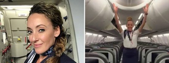La azafata maravilla: se llama Lindsey, tiene 35 a&ntilde;os y es capaz de poner el mundo boca abajo