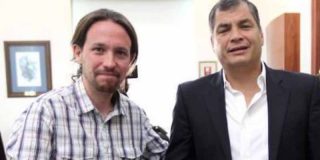 Pablo Igleisas y Rafael Correa