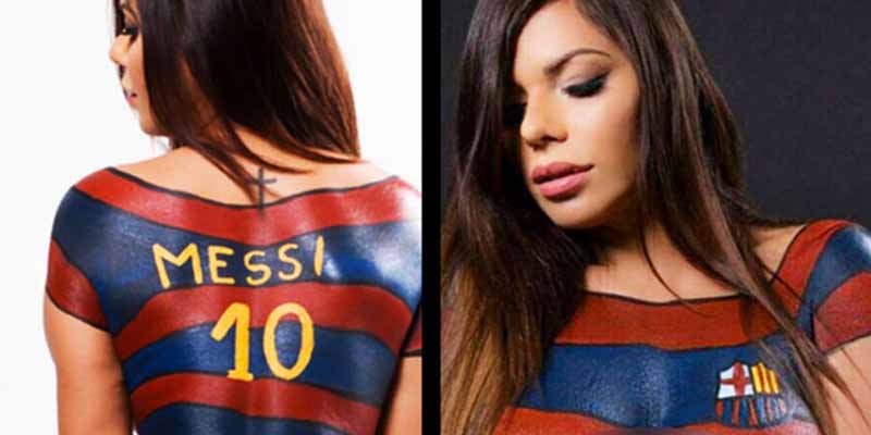 Suzy Cortez se desnuda contra el Barcelona: "Est&aacute;n tratando a Messi como basura"