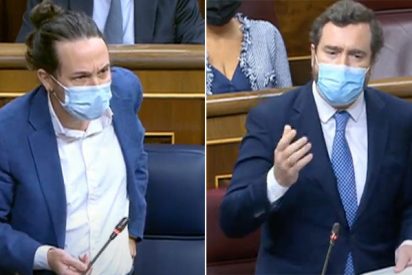 Pablo Iglesias 'borra' su amenaza a la oposici&oacute;n y Espinosa de los Monteros (VOX) le humilla: "Ustedes son un fraude"