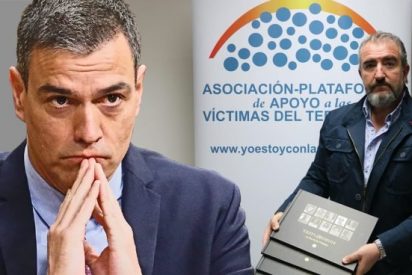 Las v&iacute;ctimas de ETA humilladas por Pedro S&aacute;nchez: "No olvide qui&eacute;nes son los buenos y qui&eacute;nes son los malos"