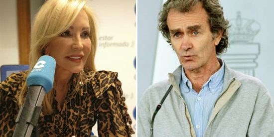 Carmen Lomana destroza a Fernando Simón por sus pintas: "No va perfectamente aseado"