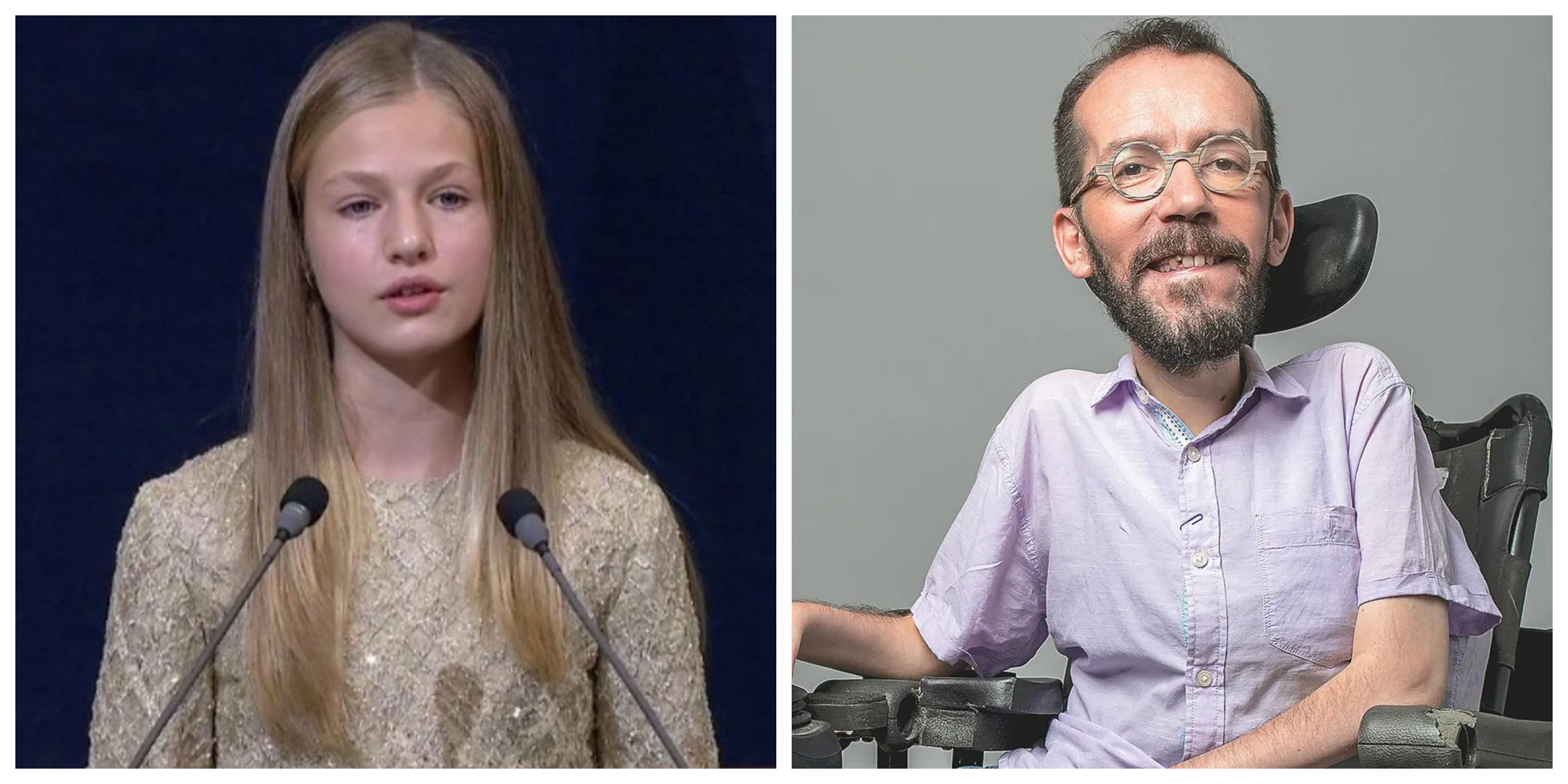 La &uacute;ltima bajeza podemita: Echenique 'utiliza' a una adolescente para atacar a la Princesa Leonor