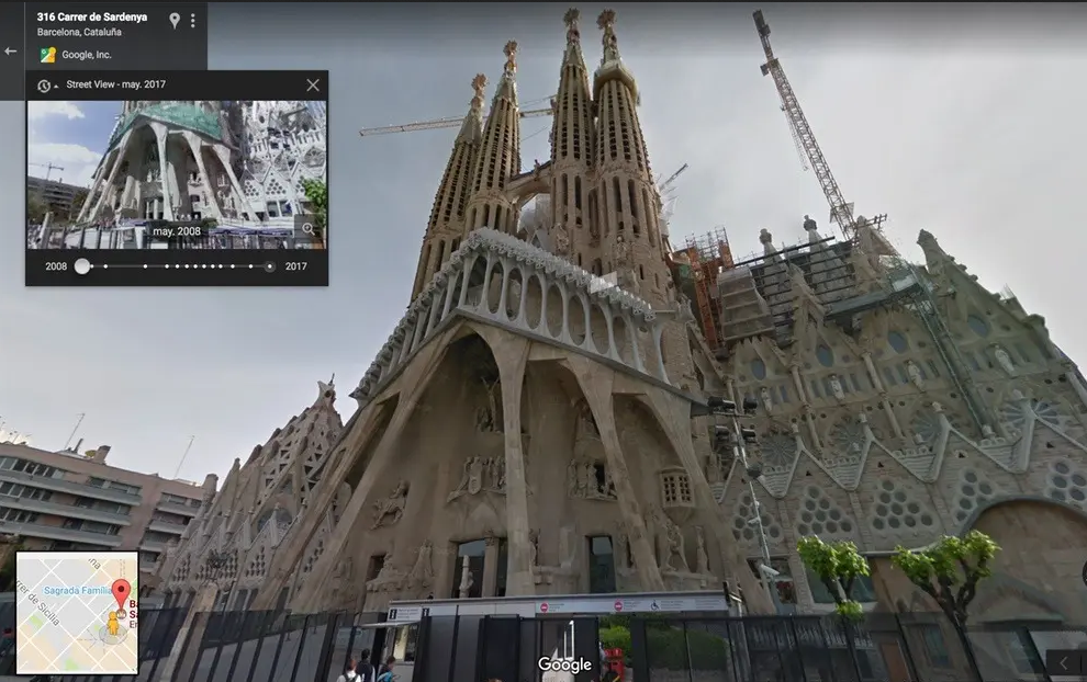 Los favoritos de Google Street View: La Sagrada Familia (Barcelona) y la Estaci&oacute;n Espacial Internacional