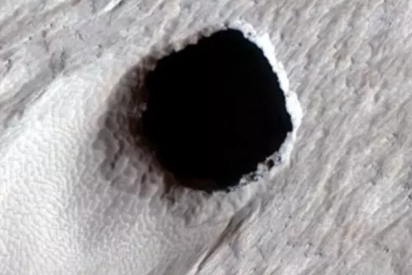 Encuentran un enorme tubo de lava localizado en Marte