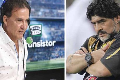 La brutal experiencia de De la Morena por intentar entrevistar a Maradona: "Un tipo me puso un rev&oacute;lver en la cabeza"