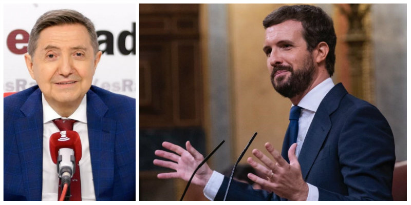 Losantos: "Casado hizo contra Abascal el discurso m&aacute;s violento que recuerdo en el hemiciclo"