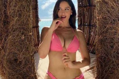En ropa interior: As&iacute; se deja consentir Natalia Barulich, la novia de Neymar