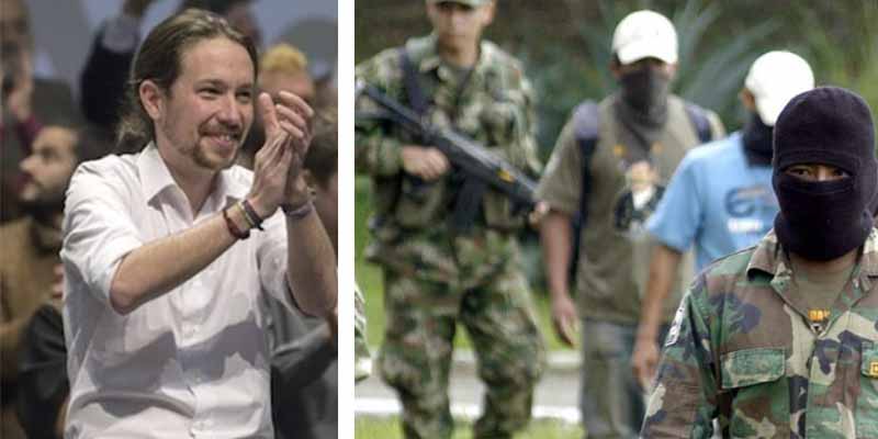 El partido de Pablo Iglesias apoya abiertamente al grupo terrorista colombiano FARC