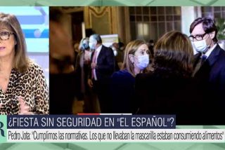 Ana Rosa sacude a los de la farra con Pedrojota: "Despu&eacute;s piden a la gente que no se re&uacute;nan m&aacute;s de seis"