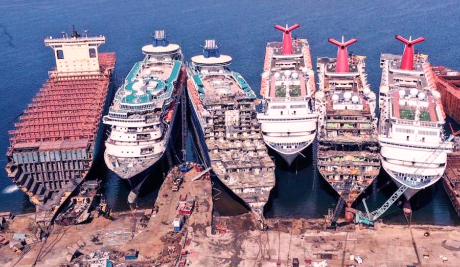 El coronavirus y el ins&oacute;lito destino de la industria de cruceros: algunos barcos se est&aacute;n desmantelando