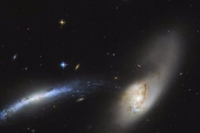 El telescopio Hubble observa una &lsquo;cascada gal&aacute;ctica&rsquo;