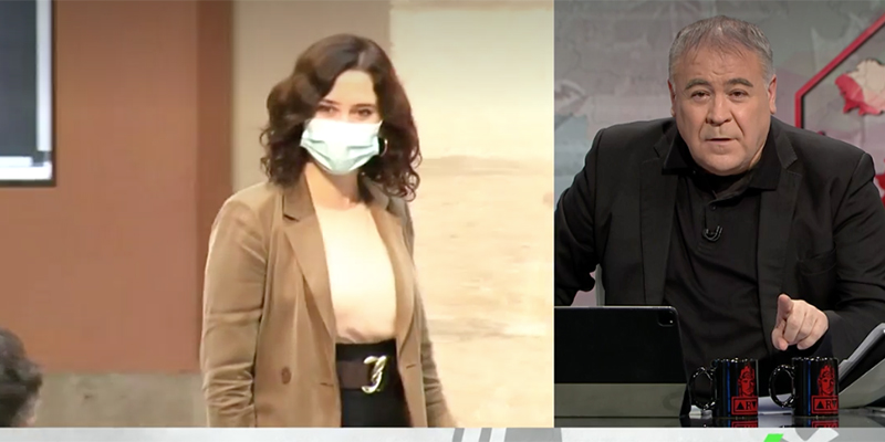 Hasta Ferreras da alas a Ayuso: "El Gobierno de Espa&ntilde;a traga y le han temblado las piernas"