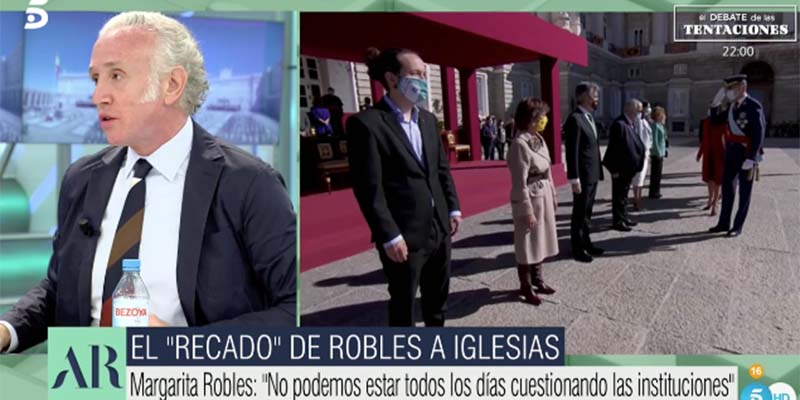 Inda se cachondea de Iglesias: &laquo;No te cree nadie con esos zapatos desgastados, &iexcl;que eres un pastoso!&raquo;