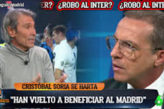 Lobo Carrasco se &lsquo;merienda&rsquo; a Crist&oacute;bal Soria en &lsquo;El Chiringuito&rsquo; por acusar al Madrid de ganar por el &aacute;rbitro