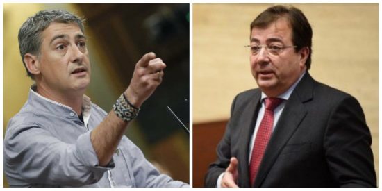 Matute (Bildu) hostiga a Fernández Vara por criticar el pacto de Sánchez con Otegi