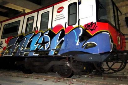 Capturan a 99 grafiteros por pintar los vagones de Renfe y Metro de Barcelona