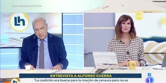 Guerra sacude a la presentadora de TVE que suelta que no hace falta ense&ntilde;ar el castellano