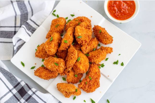 Nuggets de pollo crujientes al horno: