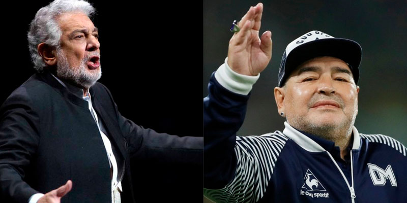 Los progres que 'linchan' a Pl&aacute;cido Domingo por "machista", aplauden a Maradona que pegaba a las mujeres