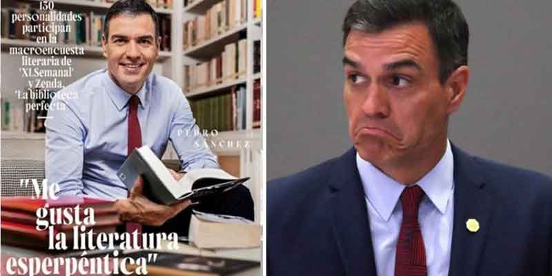 Pedro S&aacute;nchez presume de leer "literatura esperp&eacute;ntica" y las redes lo sepultan: "Como tu tesis"