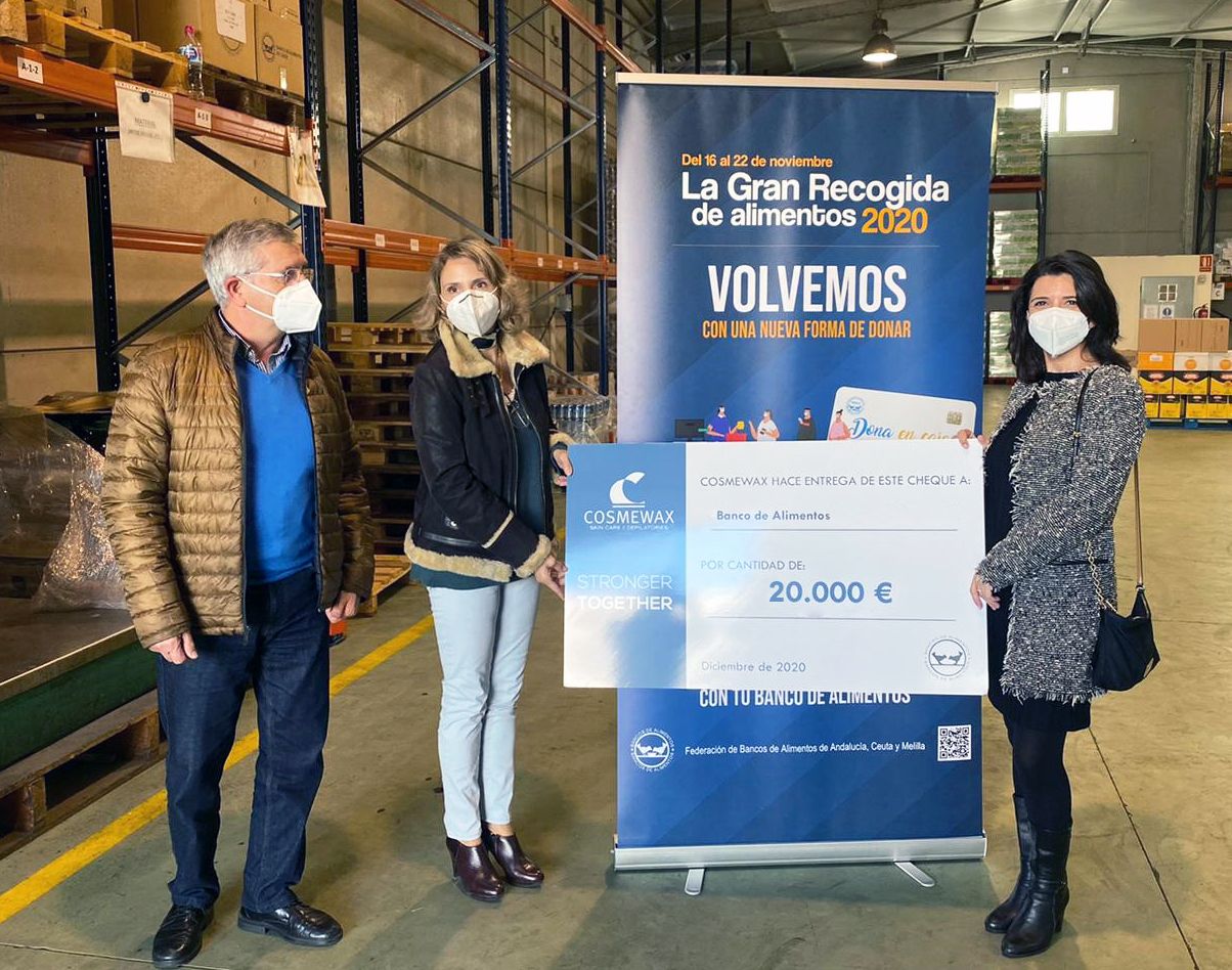 Cosmewax y Banco de Alimentos