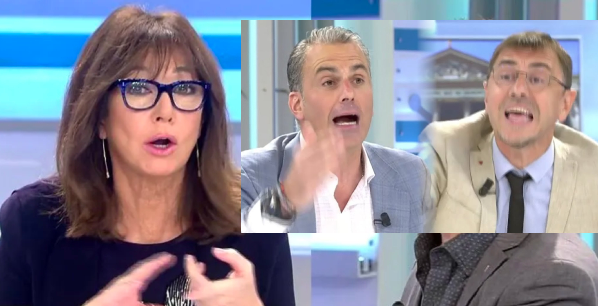 Ana Rosa Quintana corta a gritos la bronca entre Monedero y Ortega Smith