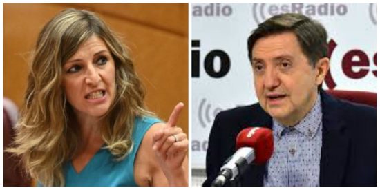 Losantos caza a la primera el soterrado ataque de Yolanda Díaz a los sindicatos UGT y CCOO