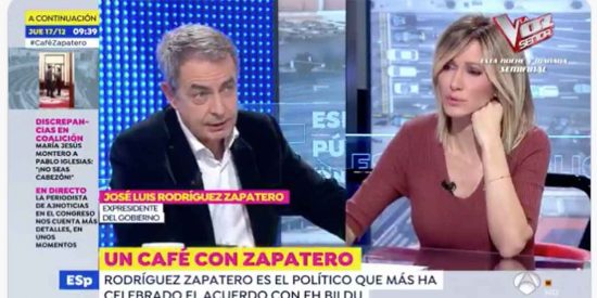 Zapatero se deshace con Otegi: "No le juzgo por lo que hizo antes, pero cuando yo era presidente apost&oacute; por la paz"