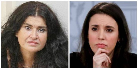 Lucía Etxebarria e Irene Montero.