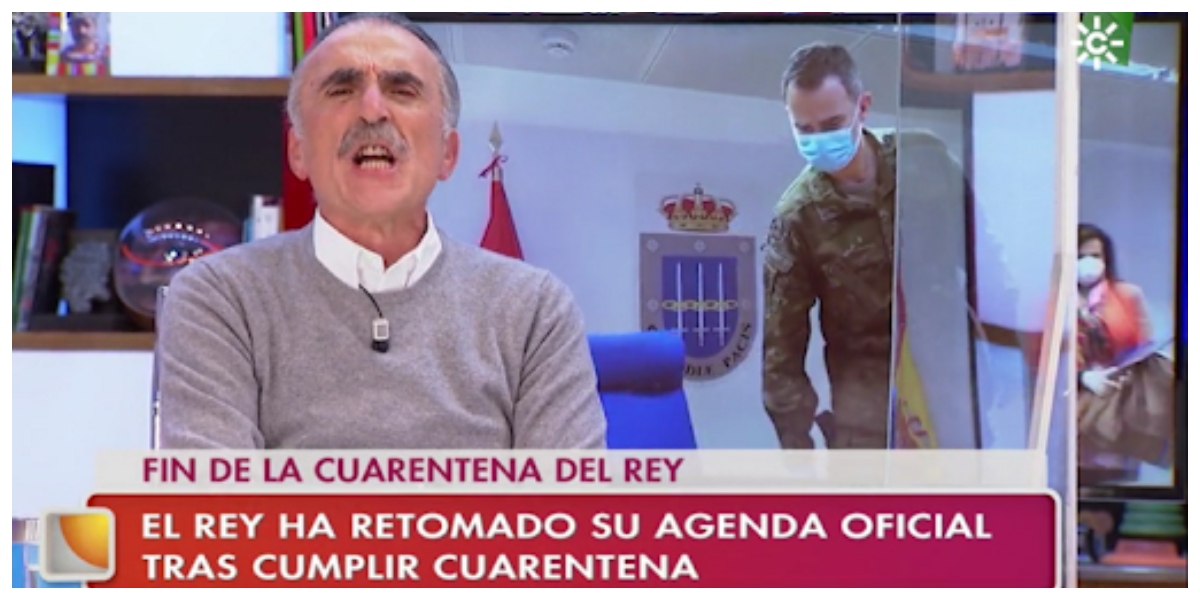 Juan y Medio pierde los papeles y asusta a todos en Canal Sur: &ldquo;&iexcl;Por la Rep&uacute;blica!&rdquo;