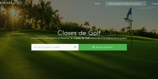 Nace Clasesde.golf, la plataforma especializada para encontrar al mejor profesor de golf
