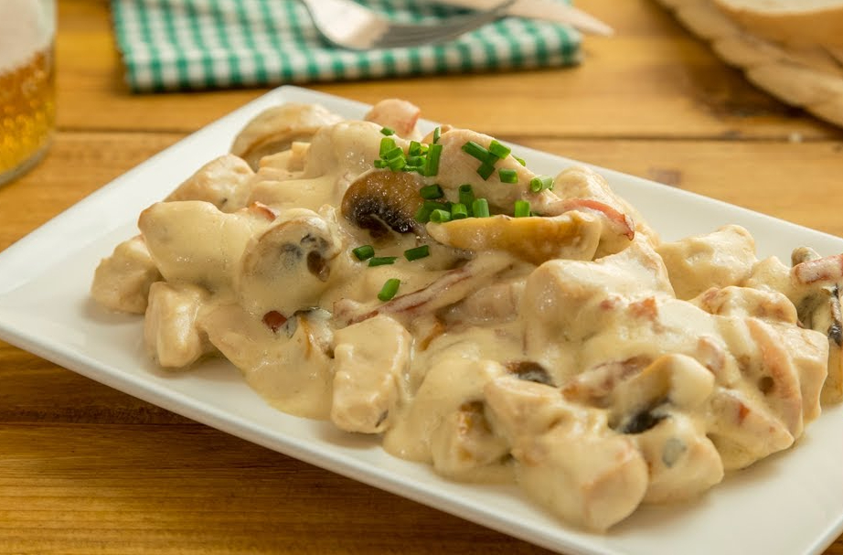 Receta: pechugas de pollo a la carbonara