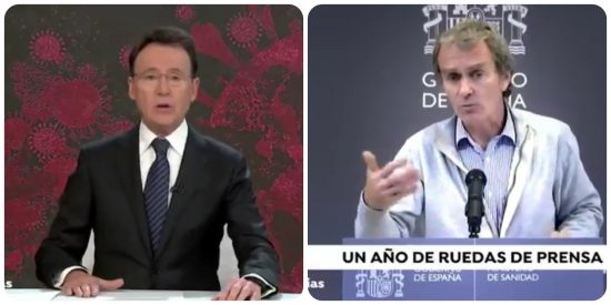 Matías Prats somete a Fernando Simón a un escarnio público con el vídeo de sus meteduras de pata